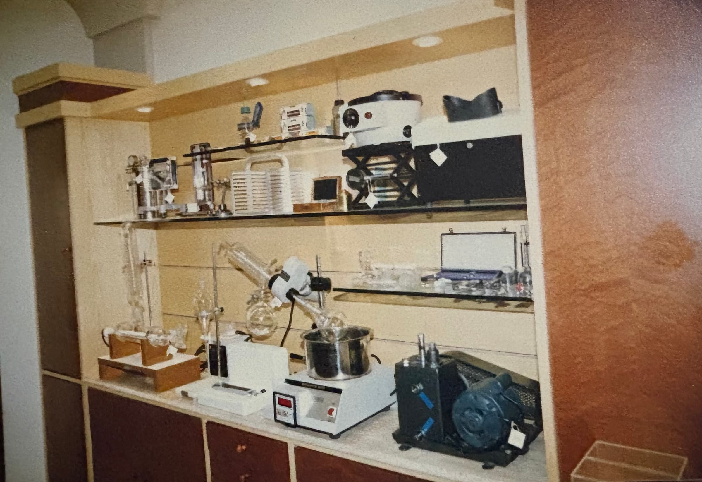 Scientific instruments and glassware prepared for distribution across India